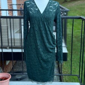 NWT Free People Pearl Lace Long Sleeve Dress Size Large